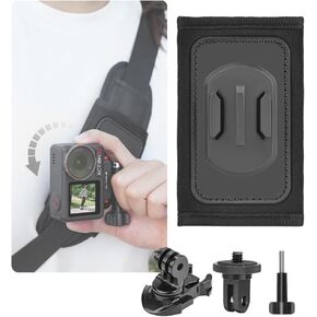 حقيبة ظهر لكاميرا الحركة لـ DJI OSMO 360 Nano Pocket 4 3 Action 6 5 Pro 4 3، Insta360 ACE Pro 2/1 X5 GO Ultra 3 3S، قاعدة محول حامل مشبك حزام الكتف لـ GoPro Max 13 12 11 10 in Kuwait