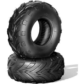 إطارات TRIBLE SIX 24x11-10 ATV UTV، 6 إطارات PR لجميع التضاريس 24x11x10 لمسار الطين الرملي، مداس اتجاهي، بدون أنابيب (عبوة من 2) in Kuwait