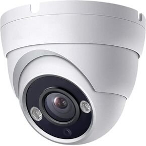 Real HD 4K 8MP Lite Dome TVI CVI AHD Analog 4 in 1 CCTV Security Camera, 65ft IR Night Vision, 2.8mm 100° Wide Viewing Angle, Outdoor, Full Metal Housing, ONLY Compatible with 8MP DVR in Saudi Arabia