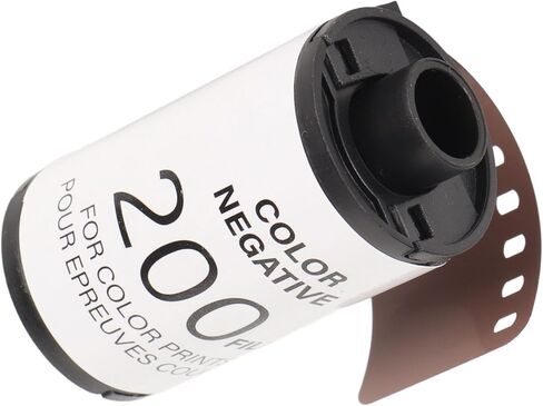 35mm Color Film ISO 200, 135 Film Roll with High Saturation and Contrast for Vintage Style Photography, 8 Exposures with Storage Box for Low Light Portraits and Fast Action Shots in Kuwait