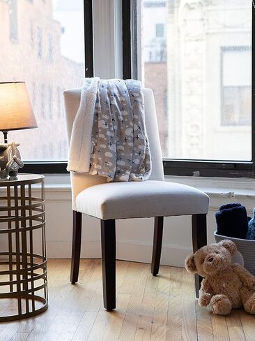 Lila & Jack Reversible Mink and Sherpa Baby Blanket, Newborn - Toddler Blanket 30 X 40 Inches (Airplane) in Kuwait