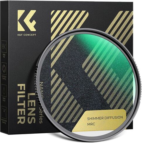 K&F Concept 55mm Shimmer Diffusion 1 مرشح الزجاج البصري بصيص تأثير مرشح لعدسة الكاميرا سلسلة Nano-X in Saudi Arabia