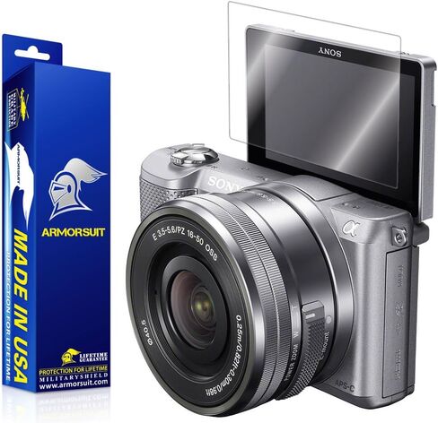 واقي شاشة ArmorSuit Sony Alpha a5000 بتغطية كاملة واقي شاشة MilitaryShield لهاتف Sony Alpha a5000 - فيلم شفاف عالي الدقة مضاد للفقاعات in Kuwait