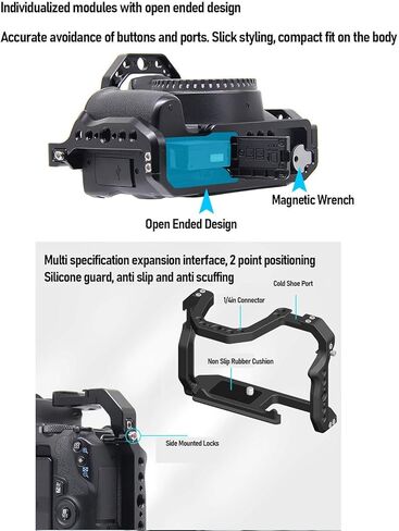 Camera Stabilizer Extension Cage with Aluminum Alloy Material, Easy Installation for 200D, in Kuwait