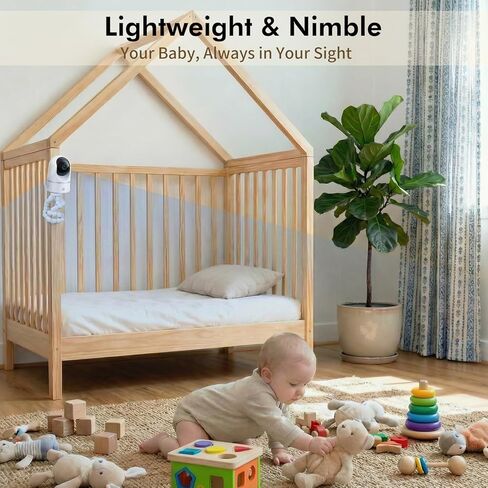 حامل ثلاثي القوائم مرن لمراقبة الأطفال متوافق مع Infant Optics DXR-8 Pro، Nanit Pro، Owlet، Eufy، HelloBaby، Motorola، Vtimes، Arenti، VTech، Babysense وغيرها من كاميرات الأطفال مع فتحة لولبية 1/4 in Kuwait