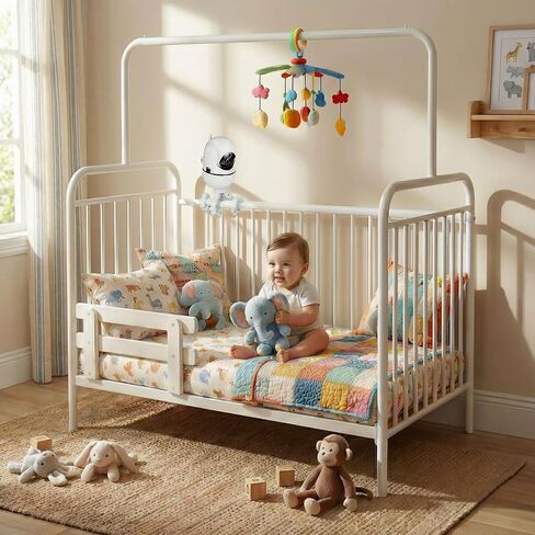 حامل ثلاثي القوائم مرن لمراقبة الأطفال متوافق مع Infant Optics DXR-8 Pro، Nanit Pro، Owlet، Eufy، HelloBaby، Motorola، Vtimes، Arenti، VTech، Babysense وغيرها من كاميرات الأطفال مع فتحة لولبية 1/4 in Kuwait