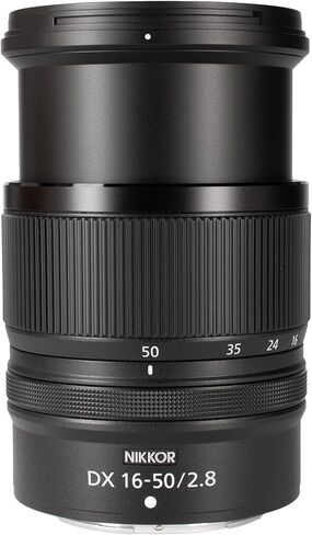 Nikon NIKKOR Z DX 16-50mm f/2.8 VR Lens for Z APS-C Mirrorless Cameras, 24-75mm Equivalent Standard Zoom, Compact Lightweight Design Bundle with 67mm Filter Kit, Cap Keeper, Case + More in Kuwait