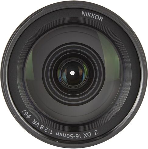 Nikon NIKKOR Z DX 16-50mm f/2.8 VR Standard Zoom Lens, Z Mount APS-C Mirrorless 24-75mm Equivalent, Fast Aperture, Travel Photography Lens Bundle with 32 Gb Memory Card + Filter Kit + More in Kuwait