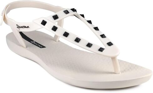 Ipanema Women's Class Rockstar Sandals - Comfortable and Trendy Studded Sandals for Women with Thong-Style Toe Post and Adjustable Ankle Strap Closure in Kuwait