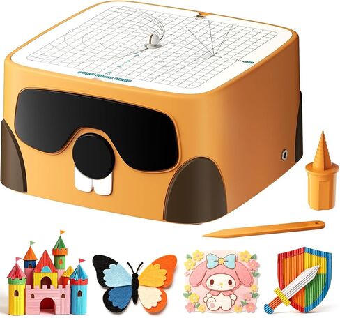 Cardboard Cutter for Kids ، مجموعة أدوات بناء Cartboard Safe DIY ، لعبة حرفية تعليمية لـ 4+ الأولاد والبنات ، لمشاريع الإبداع ثلاثية الأبعاد نماذج in Kuwait