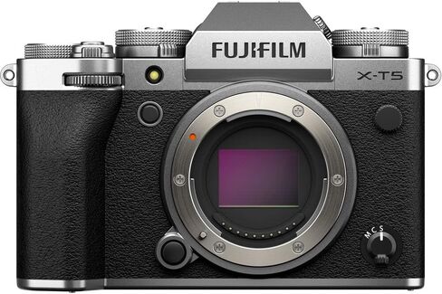 هيكل الكاميرا الرقمية FUJIFILM X-T5 (فضي) مع حزمة عدسة Sigma 18-50mm f/2.8، تتضمن: بطاقة ذاكرة SanDisk Extreme PRO SDXC بسعة 128 جيجابايت، وبطارية احتياطية والمزيد (8 عناصر) in Kuwait