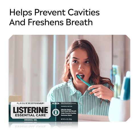 Listerine Essential Care Original Gel Fluoride Toothpaste, 4.2 Ounce (Pack of 6) in Saudi Arabia
