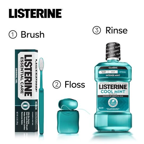 Listerine Essential Care Original Gel Fluoride Toothpaste, 4.2 Ounce (Pack of 6) in Saudi Arabia