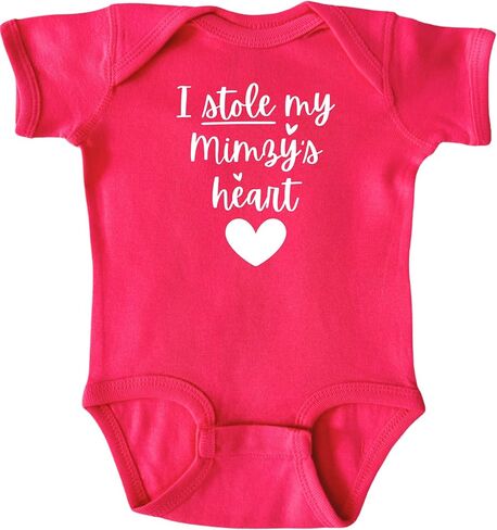 I Stole My Mimzy's Heart Infant Bodysuit, Baby Shower Newborn Gift, Pregnancy Reveal bodysuit Present in Kuwait