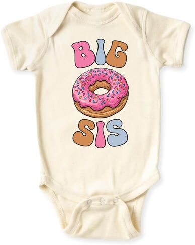 Big Sister Donut Tee Sister Baby bodysuit, Kids & Toddler T-Shirt - Cute Girl tee Big Sister Surprise in Saudi Arabia