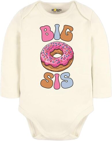 Big Sister Donut Tee Sister Baby bodysuit, Kids & Toddler T-Shirt - Cute Girl tee Big Sister Surprise in Saudi Arabia