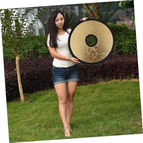 2-in-1 Foldable Photography Light Diffuser and Flash Reflector Panel for Photographers, Portable Double-Sided Camera Reflector for Studio and Outdoor Lighting Control in Kuwait