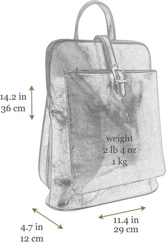 Time Resistance Leather Backpack Convertible to Shoulder Bag Full Grain Real Leather Travel Satchel Rucksack (Black) in Saudi Arabia