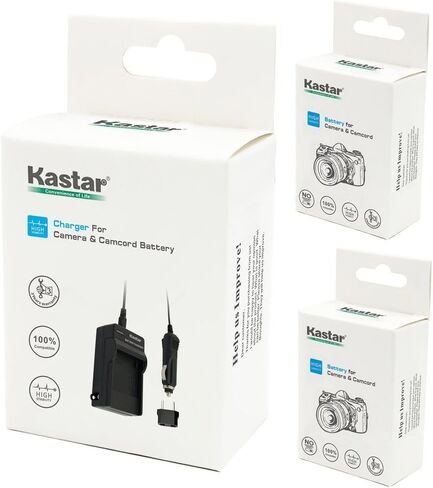 Kastar Battery (X2) & AC Travel Charger for Sanyo DB-L20 and Sanyo VPC-C40, VPC-C5, VPC-C6, VPC-CA6, VPC-CA65, VPC-CA8, VPC-CA9, VPC-CG6, VPC-CG65, VPC-CG9, VPC-E1, VPC-E2, VPC-E6, VPC-E7, VPC-S7 in Kuwait