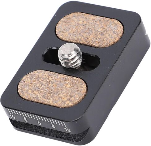 Pomya 20mm Arca Compatible Storage Case Plate with 1/4in Screw, Antislip Pad & Scale Ruler, CNC Aluminum Alloy Tripod Mounting Adapter for DSLR Camera in Kuwait