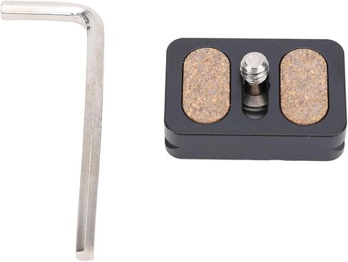 Pomya 20mm Arca Compatible Storage Case Plate with 1/4in Screw, Antislip Pad & Scale Ruler, CNC Aluminum Alloy Tripod Mounting Adapter for DSLR Camera in Kuwait