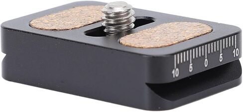 Pomya 20mm Arca Compatible Storage Case Plate with 1/4in Screw, Antislip Pad & Scale Ruler, CNC Aluminum Alloy Tripod Mounting Adapter for DSLR Camera in Kuwait