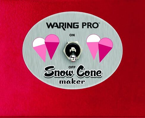 Cuisinart SCM-10P1 Snow Cone Maker, Professional Motor and Blade Mechanism has Interlock Safety Feature that Creates Real Shaved Ice for Snow Cones, Slushies', Frozen Lemonades or Adult Drinks, Red in Saudi Arabia