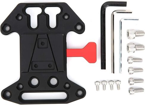 Universal V Shape Battery Plate Made of Aluminium Alloy, High Reliability Camera Accessory with Safety, CNC Processed, Compatible with All V Mount Batteries, Black in Kuwait