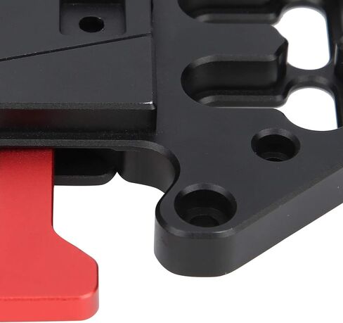 Universal V Shape Battery Plate Made of Aluminium Alloy, High Reliability Camera Accessory with Safety, CNC Processed, Compatible with All V Mount Batteries, Black in Kuwait
