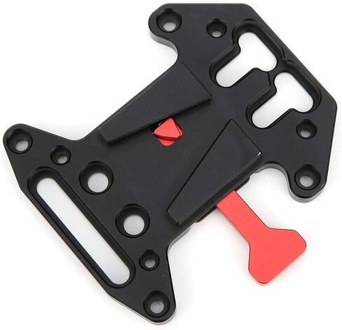 Universal V Shape Battery Plate Made of Aluminium Alloy, High Reliability Camera Accessory with Safety, CNC Processed, Compatible with All V Mount Batteries, Black in Kuwait