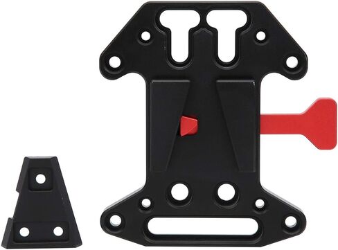 Universal V Shape Battery Plate Made of Aluminium Alloy, High Reliability Camera Accessory with Safety, CNC Processed, Compatible with All V Mount Batteries, Black in Kuwait