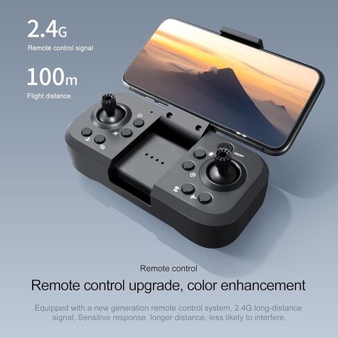 Brushless Motor Drone with Camera, 4K HD Camera Foldable FPV Drone, RC Quadcopter with Obstacle Avoidance, Optical Flow Positioning, 3D Flips, Headless Mode, Trajectory Flight, 2 Batteries in Kuwait