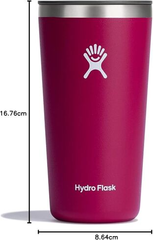 Hydro Flask All Around Tumbler - Stainless Steel Reusable Insulated Travel Drinking Cup Water Bottle with Lid in Saudi Arabia