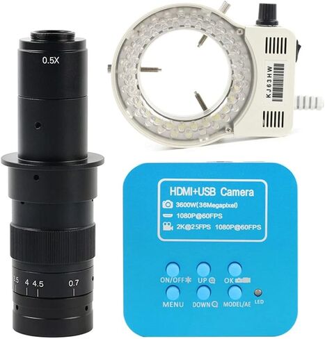 Microscope Accessories Kit 36MP 2K Industrial Electronic Microscope, Solder Microscope Microscope Slides,with 200x Lens in Kuwait