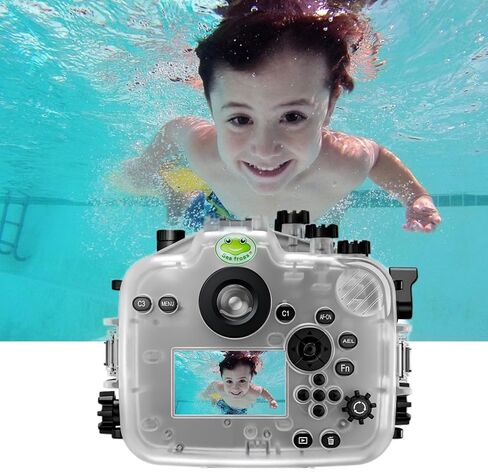 غطاء Searogs تحت الماء لهاتف Sony A7M5 I A7 V [40M/130FT] غطاء مقاوم للماء للغوص لهاتف Sony ILCE-7M5 +24-70 مم F2.8 GM، FE 16-35 مم F2.8 GM، لـ Sigma 24-70 مم F2.8 in Kuwait
