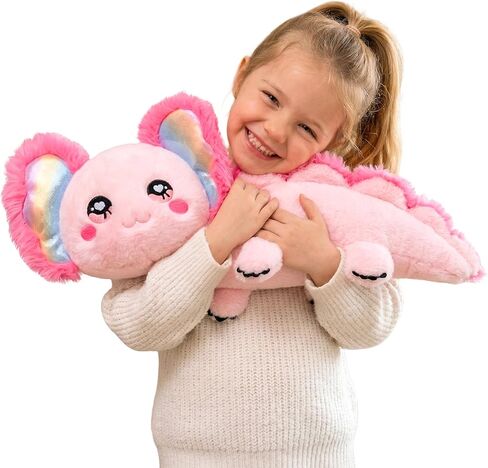 IKASA Giant Axolotl Stuffed Animal Plush Toy,Large Big Jumbo Soft Toys,31.5" Huge Size Cute Plushy Fluffy Fat Plushie,Gifts for Kids Girls in Saudi Arabia