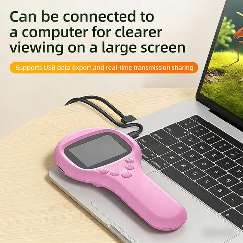 مجهر رقمي من Fafeicy، مكبر محمول بشاشة 2.0 بوصة، تكبير 4X 6 مصابيح LED لمراقبة المجوهرات وفحص اللحام للبالغين in Kuwait