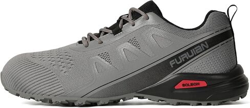 Furuian Steel Toe Shoes for Men Non Slip Work Safety Shoes for Men Lightweight Comfortable Steel Toe Sneakers Breathable Mens Safety Work Sneakers in Saudi Arabia