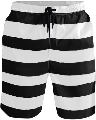 SUABO Mens Swim Trunks Original Pepperoni Pizza Slim Fit Quick Dry Short Swim Trunk with Mesh Lining in Saudi Arabia