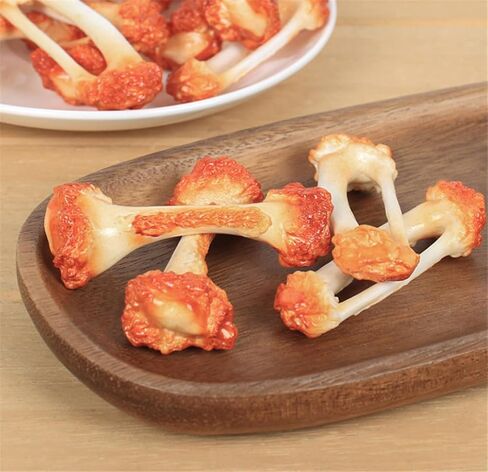 6Pcs Lifelike Artificial Chicken Leg & Wing Bone Models - Fake Fried Chicken Food Props for Photography, Kitchen Display, Party Decor, Pretend Play in Kuwait