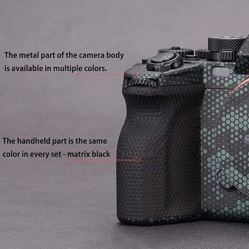 ZZQ&CCF Mebont غطاء كاميرا مضاد للخدش ملصق جلدي لهاتف Sony Alpha 7 IV/A7M4/A7IV طبقة حماية للكاميرا مقاومة للتآكل (فضي غير لامع) in Kuwait