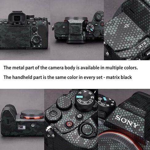 ZZQ&CCF Mebont غطاء كاميرا مضاد للخدش ملصق جلدي لهاتف Sony Alpha 7 IV/A7M4/A7IV طبقة حماية للكاميرا مقاومة للتآكل (فضي غير لامع) in Kuwait