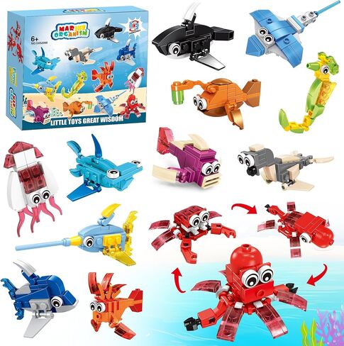 12 Packs 36 Kinds of Dinosaurs Building Blocks Toy, DIY Dinosaurs Animals Building Blocks Sets for Classroom Prizes,Birthday Party Favors for KidsIdeas for Boys and Girls Ages 6-12 in Saudi Arabia