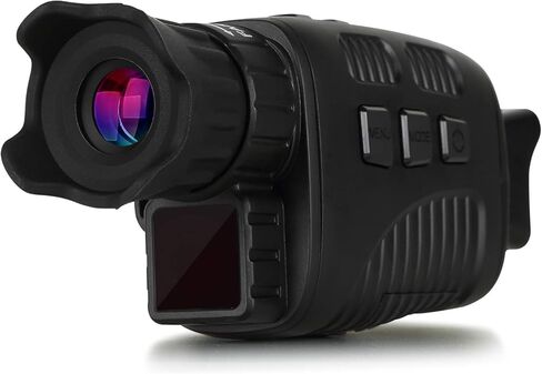 Digital Real Night Vision Monocular Goggle, Infrared Binocular for Hunting, Surveillance, Spotting and Spy, 4X Digital Zoom and Take HD Photo & 960P Video from 200m in Total Darkness in Saudi Arabia