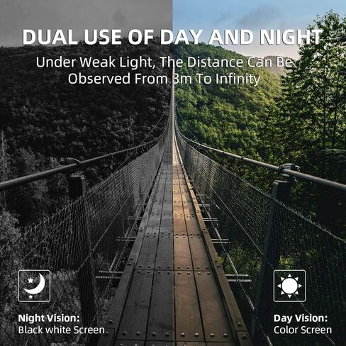 Digital Real Night Vision Monocular Goggle, Infrared Binocular for Hunting, Surveillance, Spotting and Spy, 4X Digital Zoom and Take HD Photo & 960P Video from 200m in Total Darkness in Saudi Arabia