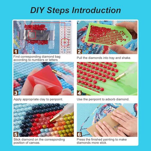 AMORARS Cow Diamond Painting Kit for Adults, 5D Flower Diamond Art for Beginners - DIY Full Diamond Dot Gem Art Painting, Suitable Gifts and Home Wall Decoration Crafts，12x12Inch in Saudi Arabia