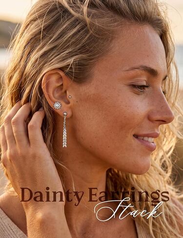 LOLIAS 90Pairs Stud Earrings for Women Multipack Cute Earrings for Sensitive Ears Hypoallergentic Bear Flower Heart Ball Pearl CZ Star Hoop Dangle Earrings Set in Kuwait