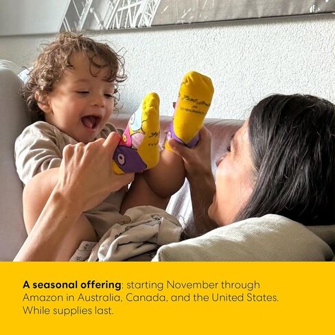 جوارب Medela المتطابقة للأم والطفل، إصدار محدود للفنانة السويسرية يائيل أندرس، جزء من حملة "معك، كل خطوة على الطريق"، هدية مع شراء مضخة الثدي السحرية القابلة للارتداء من InBra in Kuwait