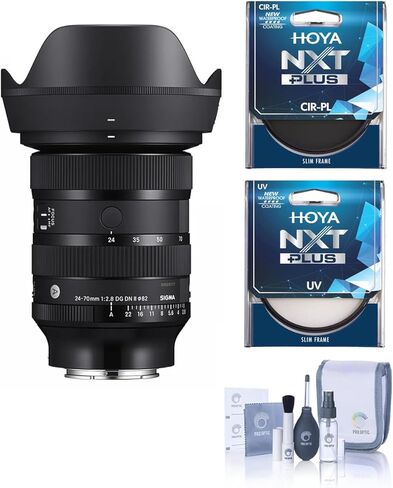 Sigma 24-70mm f/2.8 DG DN II Art Lens for Sony E, Bundle with UV Filter, Circular Polarizer and Cleaning Kit in Kuwait