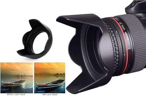 غطاء عدسة صلب احترافي مع مشبك طوق لكاميرا Canon Powershot SX40 SX50 SX60 SX70 HS (يتضمن المحول) in Kuwait